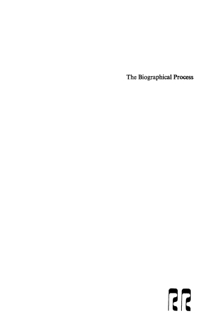 Immagine di copertina: The Biographical Process 1st edition 9789027975225
