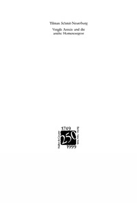 Cover image: Vergils Äneis und die antike Homerexegese 1st edition 9783110165586