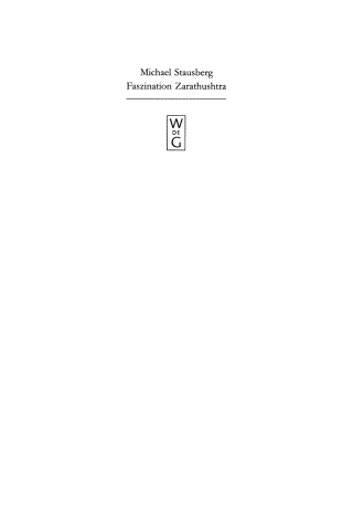 Omslagafbeelding: Faszination Zarathushtra 1st edition 9783110149593