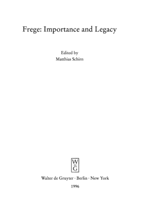 Cover image: Importance and Legacy 1st edition 9783110150544