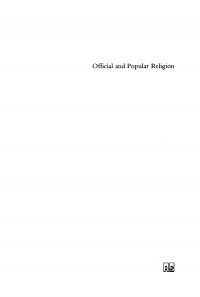 Imagen de portada: Official and Popular Religion 1st edition 9789027979988