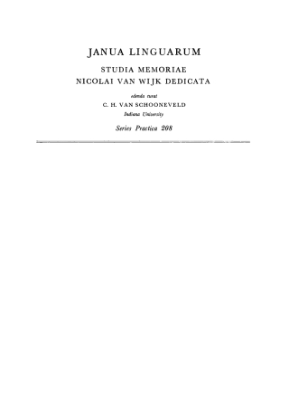 Cover image: A Functional Analysis of Present Day English on a General Linguistic Basis 1st edition 9789027930774