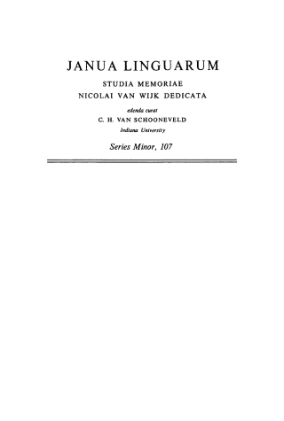 Cover image: Studies on Semantics in Generative Grammar 4th edition 9783110154139
