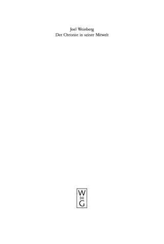 Cover image: Der Chronist in seiner Mitwelt 1st edition 9783110146752