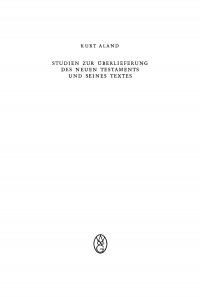 Imagen de portada: Studien zur Überlieferung des Neuen Testaments und seines Textes 1st edition 9783110012590