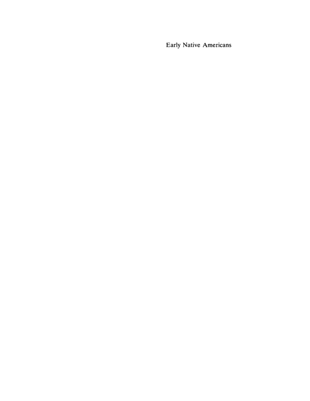 Early Native Americans  1st Edition eBook