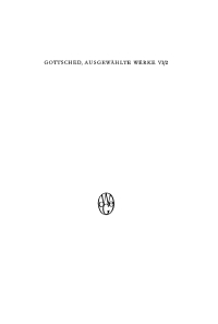 Cover image: Versuch einer Critischen Dichtkunst. Anderer Besonderer Theil 1st edition 9783110041231