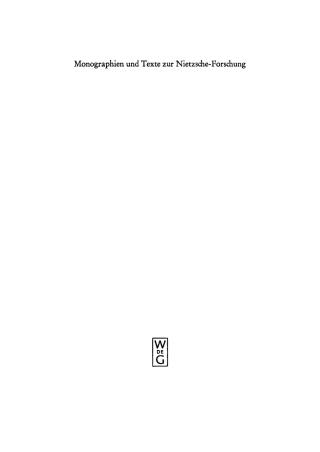 Cover image: Nietzsche und die Dialektik der Aufklärung 1st edition 9783110040180