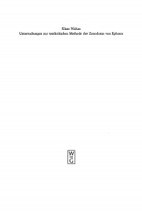 Cover image: Untersuchungen zur textkritischen Methode des Zenodotos von Ephesos 1st edition 9783110018271