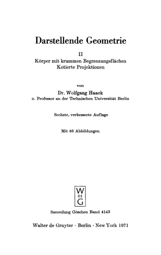 Cover image: Körper mit krummen Begrenzungsflächen 6th edition 9783110037272