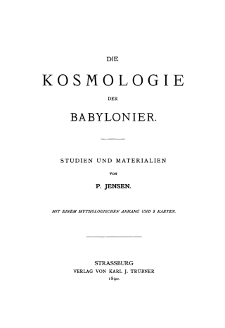 表紙画像: Die Kosmologie der Babylonier 1st edition 9783110034257