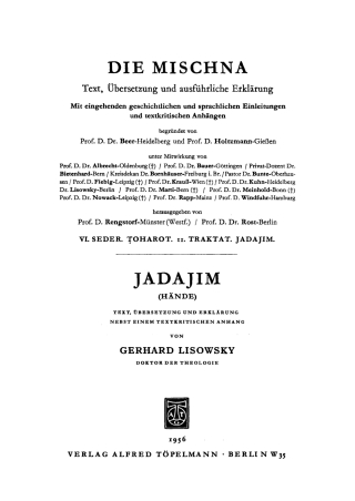 Imagen de portada: Jadajim (Hände) 1st edition 9783110052275