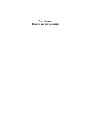 Imagen de portada: Handeln zugunsten anderer 1st edition 9783110169669
