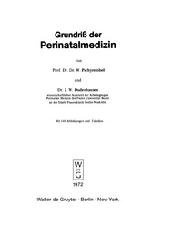 Immagine di copertina: Grundriss der Perinatalmedizin 1st edition 9783110036947