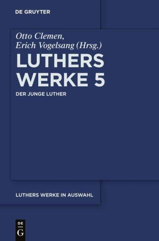 Imagen de portada: Der junge Luther 1st edition 9783110056099