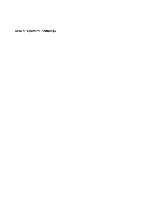 Cover image: Atlas of Operative Andrology 1st edition 9783110081800