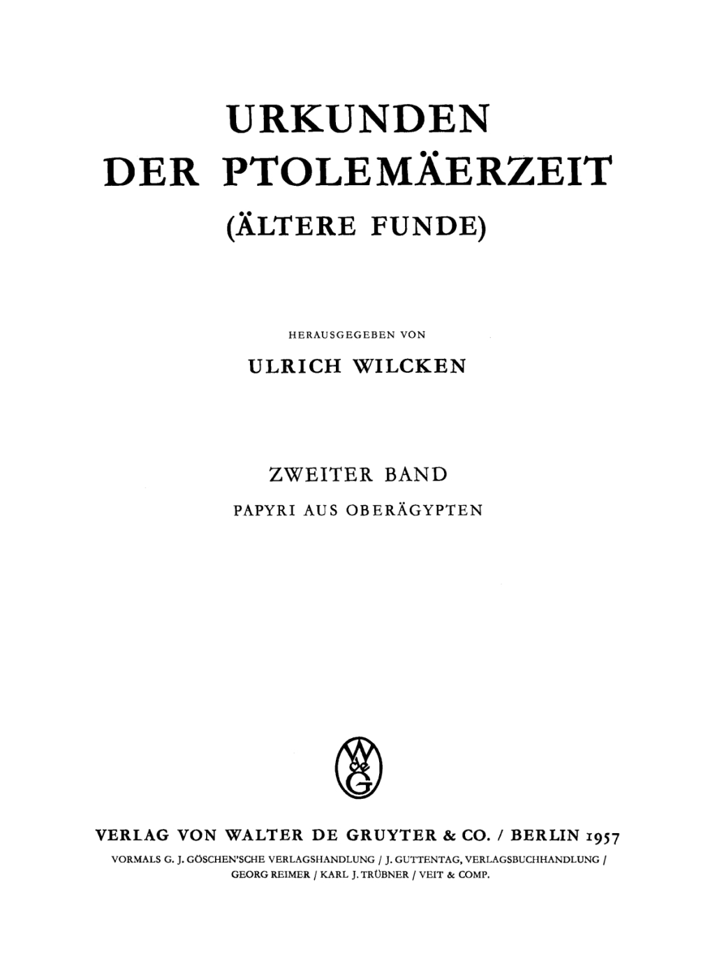 Papyri aus Oberägypten 1st Edition