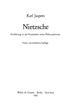 Imagen de portada: Nietzsche 4th edition 9783110086584