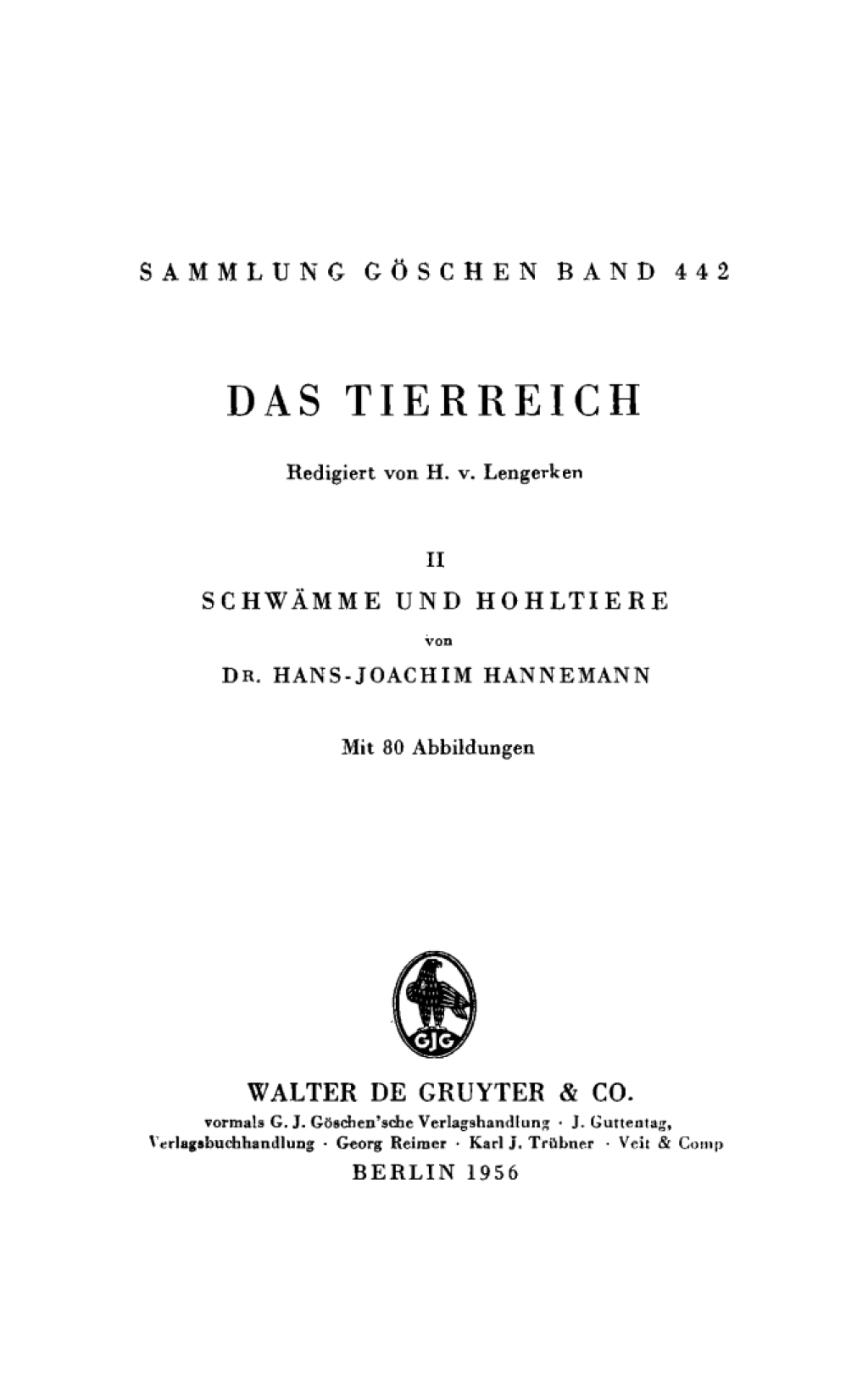 ISBN 9783110061284 product image for Schwämme und Hohltiere - 1st Edition (eBook) | upcitemdb.com
