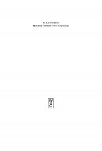 Titelbild: Historical Germanic Verb Morphology 1st edition 9783110069402
