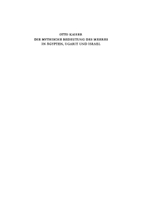 Immagine di copertina: Die mythische Bedeutung des Meeres in Ägypten, Ugarit und Israel 2nd edition 9783110055634
