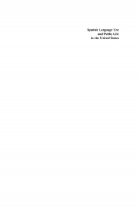 Titelbild: Spanish Language Use and Public Life in the United States 1st edition 9783110096286