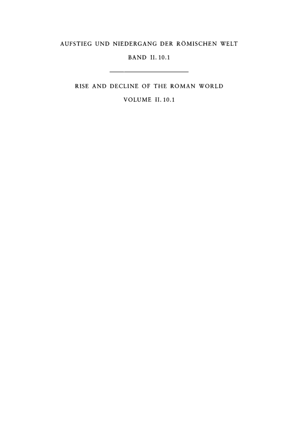 Politische Geschichte (Provinzen und Randvölker: Afrika und Ägypten) 1st Edition