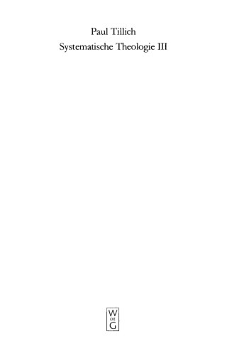 Immagine di copertina: Systematische Theologie III 1st edition 9783110114614