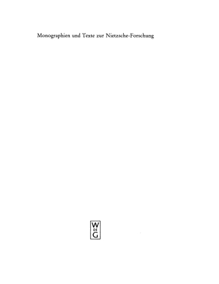 Imagen de portada: Lange and Nietzsche 1st edition 9783110088663