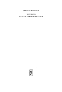 Cover image: Refutatio omnium haeresium 1st edition 9783110087512