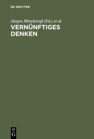 Imagen de portada: Vernünftiges Denken 1st edition 9783110069563