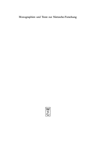 Cover image: The Beginnings of Nietzsche's Theory of Language 1st edition 9783110113365