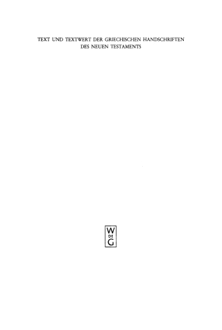 Cover image: 1: Die Auswertung (P23–999). 2: Die Auswertung (1003–2805) 1st edition 9783110114706