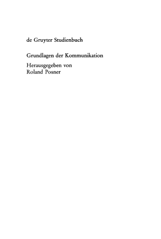 Imagen de portada: Handlung und Interpretation 1st edition 9783110079104