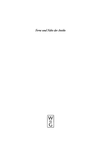 Imagen de portada: Ferne und Nähe der Antike 1st edition 9783110172386