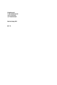 Cover image: Entgeltklauseln in der Kreditwirtschaft und E-Commerce von Kreditinstituten 1st edition 9783110171723