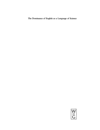 Cover image: The Dominance of English as a Language of Science 1st edition 9783110166477