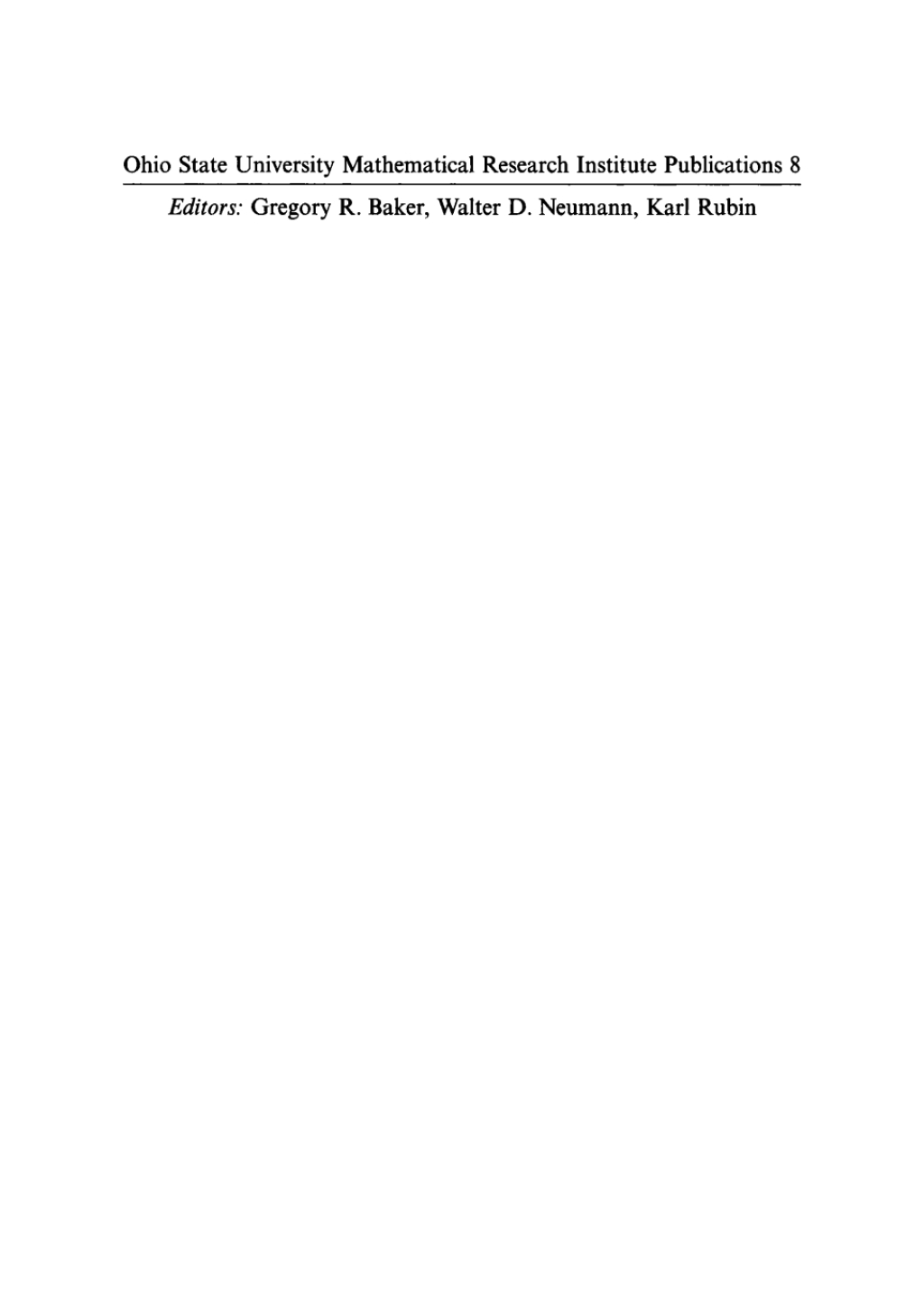Groups and Computation III Proceedings of the International Conference at The Ohio State University, June 15-19, 1999 1st Edition