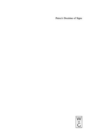 Cover image: Peirce's Doctrine of Signs 1st edition 9783110142525