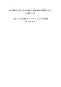 صورة الغلاف: Religion. Heidentum: Die religiösen Verhältnisse in den Provinzen (Forts.) 1st edition 9783110142389