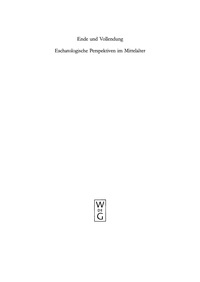 Titelbild: Ende und Vollendung 1st edition 9783110172140
