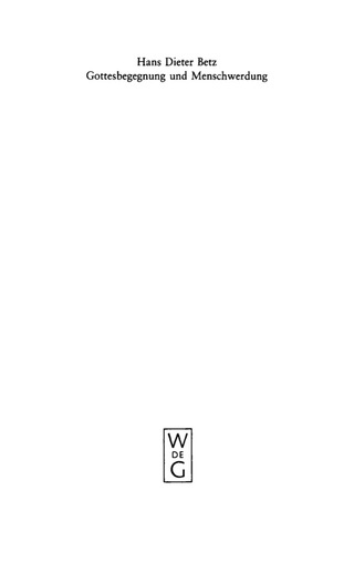 Titelbild: Gottesbegegnung und Menschwerdung 1st edition 9783110170887