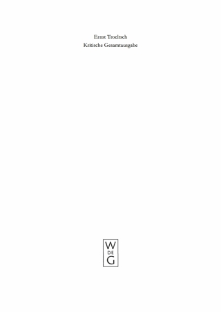 Titelbild: Schriften zur Bedeutung des Protestantismus für die moderne Welt (1906–1913) 1st edition 9783110171563