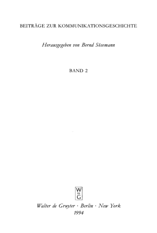 Imagen de portada: Relationes Historicae 1st edition 9783110140453