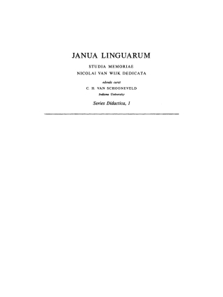 Cover image: Towards a Theory of Programmed Language Instruction 1st edition 9789027923837