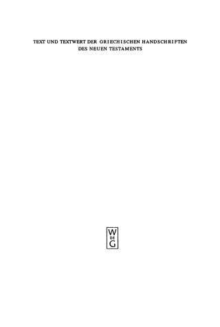 صورة الغلاف: Untersuchungen und Ergänzungsliste 1st edition 9783110140552