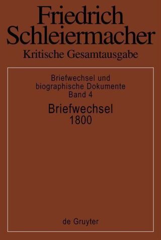Imagen de portada: Briefwechsel 1800 1st edition 9783110110203