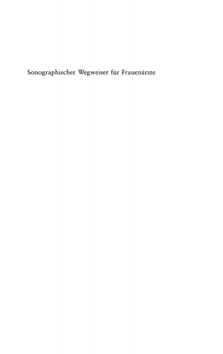 Cover image: Sonographischer Wegweiser für Frauenärzte 1st edition 9783110141597