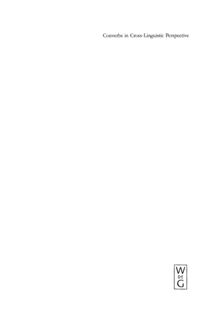 Titelbild: Converbs in Cross-Linguistic Perspective 1st edition 9783110143577