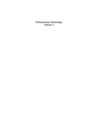 Imagen de portada: Immunoassay Technology. Vol. 2 1st edition 9783110109481